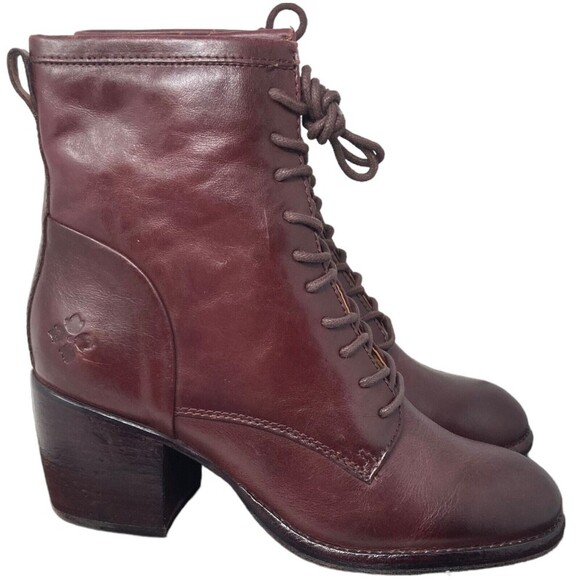 NEW Patricia Nash Sicily Merlot Women's Size 8.5 Boots Block Heel Leather - Picture 6 of 11